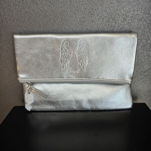 Victoria's Secret NWOT Silver Angel Wing Clutch